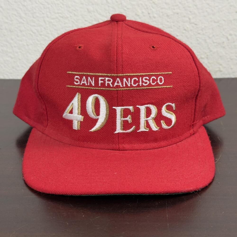 Vintage San Francisco 49ers Hat Cap Snap Back One Size Red NFL Football Starter